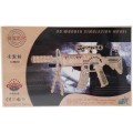 Puzzle lemn 3D - Mitraliera cu luneta Carbine WP-051, 2 foi, Colorarte, PJ-S088