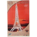 Puzzle lemn 3D - Turnul Eiffel, 3 foi, Colorarte, PJ-S110