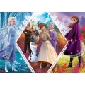 Puzzle carton 200 piese Trefl Frozen - sisters in the wood, 13249, 7+ ani