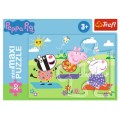 Puzzle carton 20 piese Trefl Peppa Pig - Yoga, 21124, 3+ ani