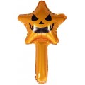 Balon figurina stea cu maner PartyTime Halloween, 57cm