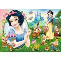 Puzzle carton 200 piese Trefl Disney Princess - Alba ca Zapada si cei 7 pitici, 13278, 7+ ani