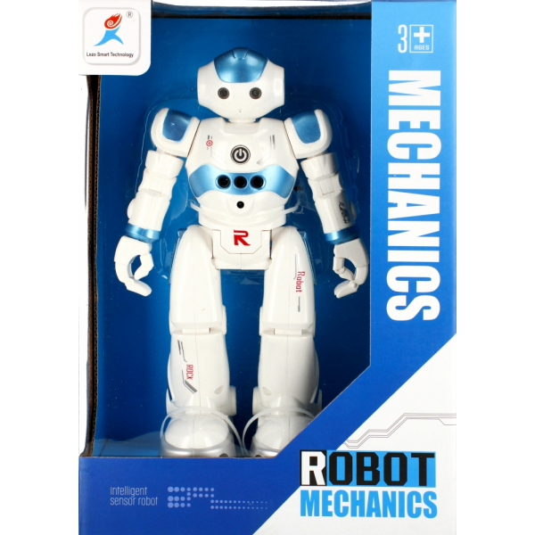 Robot cu functii MegaCreative Mechanics 499163, plastic, alb, 3+ ani