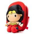 Ghiozdan gradinita Ridaz DC Justice League Wonder Woman, 23cm, 1 compartiment, 3D, rosu, 91109P