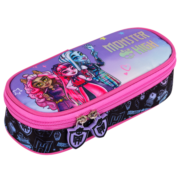 Penar neechipat St. Majewski Monster high, 1 fermoar, 1 extensie, negru cu mov, PC01 / 661440