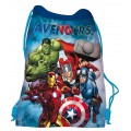 Rucsac cu snur pentru copii St.Majewski Avengers, albastru, 651403