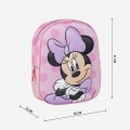 Ghiozdan gradinita Cerda Disney Minnie 3D, 31cm, 1 compartiment, roz cu mov