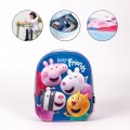 Ghiozdan gradinita Cerda Peppa Pig 3D, 31cm, 1 compartiment, albastru cu roz