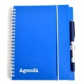 Agenda A5 nedatata ArhiDesign, 200 pagini, coperta pvc cu spira metalica + Roller