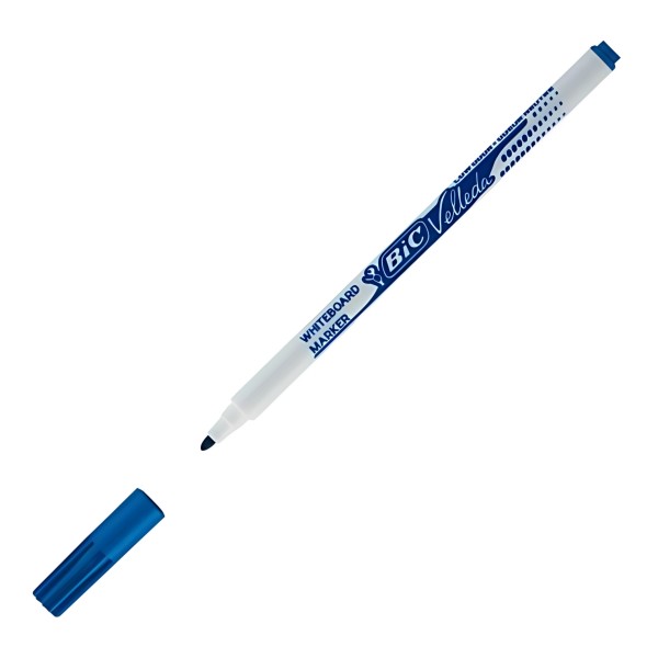 Marker tabla Bic Velleda 1721, varf rotund, 1.5mm, albastru