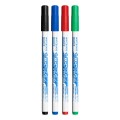 Marker tabla Bic Velleda 1721, varf rotund, 1.5mm, set 4 culori (verde, negru, albastru, rosu)