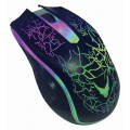 Mouse optic Omega Varr Gaming OM0125 45719, 800-1200-1600 dpi, USB, iluminare RGB, 3 butoane, negru