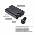 Casti wireless sport in-ear Platinet PM1080B 43892, statie incarcare, cu microfon HD