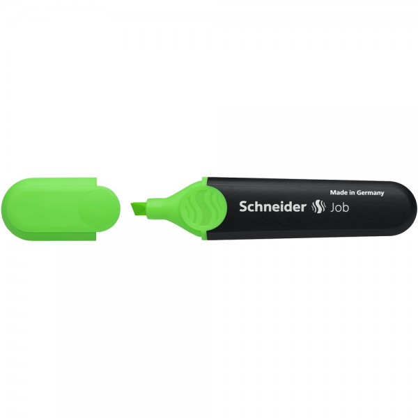 Textmarker Schneider Job 2991 1504, varf tesit, 1-5mm, verde fluorescent