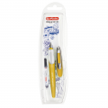 Stilou Herlitz My Pen 50041251, varf M, alimentare rezerve, corp plastic galben mustar / alb, grip cauciucat