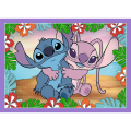 Puzzle carton 4in1 35, 48, 54, 70 piese Trefl Stitch - Ziua nebuna a lui Lilo & Stitch, 539395, 3+ ani