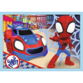 Puzzle carton 4in1 12, 15, 20, 24 piese Trefl Spidey - Echipa lui Spidey, 495655, 3+ ani