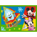 Puzzle carton 4in1 12, 15, 20, 24 piese Trefl Mickey - Prietenii lui Mickey, 506715, 3+ ani