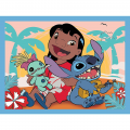 Puzzle carton 2in1 30, 48 piese Trefl Stitch - O zi fericita pentru Lilo & Stitch, 539654, 3+ ani