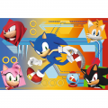 Puzzle carton 60 piese Trefl Sonic - Sonic in actiune, 528798, 4+ ani