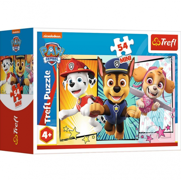 Puzzle carton 54 piese Trefl Mini - Paw Patrol, 506727, 4+ ani