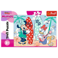 Puzzle carton 30 piese Trefl Minnie - Minnie la plaja, 539307, 3+ ani