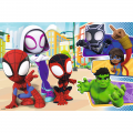 Puzzle carton 24 piese Trefl Maxi - Spidey - Spidey si prietenii lui extraordinari, 495656, 3+ ani