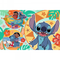 Puzzle carton 24 piese Trefl Maxi - Stitch - Ziua vesela a lui Lilo si Stitch, 539305, 3+ ani