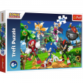 Puzzle carton 160 piese Trefl Sonic - Sonic si prietenii, 529234, 6+ ani