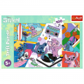 Puzzle carton 100 piese Trefl Stitch - Amintirile lui Stitch, 539311, 5+ ani