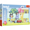 Puzzle carton 100 piese Trefl Bluey - Minunata lume a lui Bluey, 530818, 5+ ani