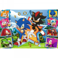 Puzzle carton 100 piese Trefl Sonic - Minunata lume a lui Sonic, 528587, 5+ ani