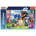 Puzzle carton 100 piese Trefl Sonic - Minunata lume a lui Sonic, 528587, 5+ ani