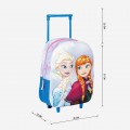 Ghiozdan gradinita Cerda Frozen 3D, 31cm, 1 compartiment, tip troller, albastru cu roz, 37028