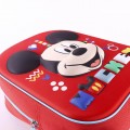 Ghiozdan gradinita Cerda Mickey 3D, 31cm, 1 compartiment, rosu, 13381