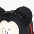 Ghiozdan gradinita Cerda Mickey, 28cm, 1 compartiment, material catifelat, negru, 19447