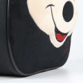 Ghiozdan gradinita Cerda Mickey, 28cm, 1 compartiment, material catifelat, negru, 19447