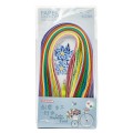 Hartie quilling, 1x50cm, diverse culori, set 280 buc + ac quilling, CNX, JM-3212