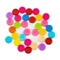 Accesorii creatie - nasturi plastic, diverse culori, 15mm, set 35 buc, Colorarte