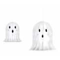 Figurina fantoma, 20-30cm, hartie, fagure, PartyTime Halloween, set 2 buc