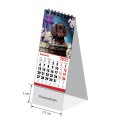 Calendar de birou Unicart mini Caini si Pisici, 7.5x15cm + 3cm pentru personalizare, cu spira