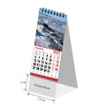 Calendar de birou Unicart mini Peisaje, 7.5x15cm + 3cm pentru personalizare, cu spira