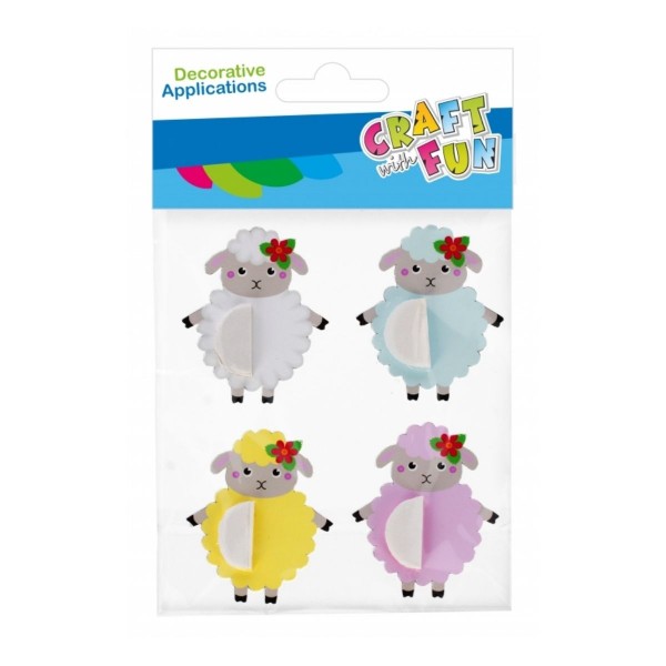 Abtibilduri - oite Paste 10x17cm, Craft with Fun, 531800, set 4 buc