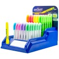 Display 70x Textmarker Amos, varf uscat rotund, 35x pastel, 35x fluorescente